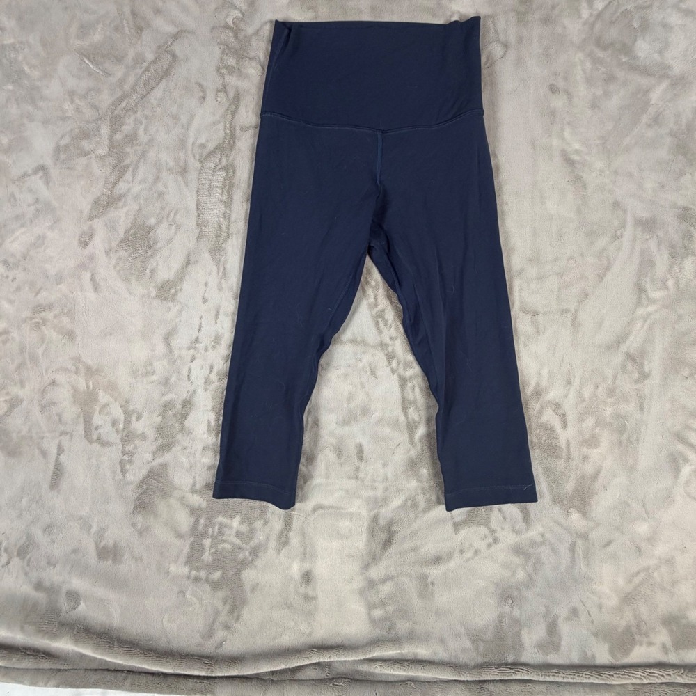 Lululemon Align High-Rise Crop Capri 17in Navy Blue Leggings Size 4